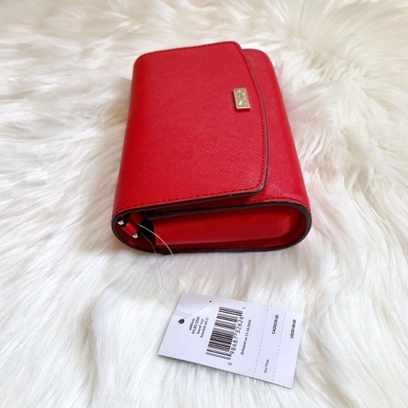 Kate Spade Laurel Way Hot Chili Addison Wallet Bag - Picture 5 of 8